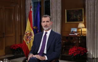西班牙国王在2018年平安夜的贺词（西班牙语）