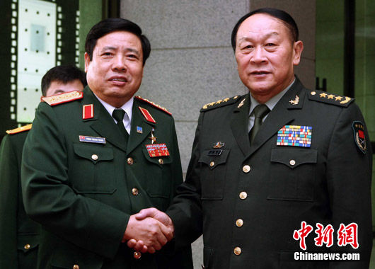 越南防长：铭记中国在越争取独立时给予援助(图)
