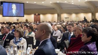 USA National Prayer Breakfast in Washington (Barack Obama und Dalai Lama)