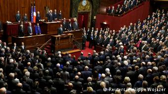 Frankreich - Pr?sident Hollande spricht vor der Nationalversammlung und dem Senat