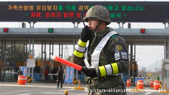 Südkorea Polizist