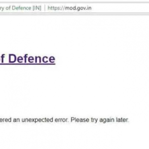 印度国防部网站出现一个汉字 被黑了?(图)